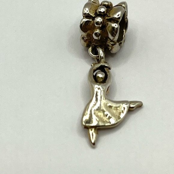 Ballerina Charm 925 Sterling Silver for Necklace or Bracelet Dancer Charm - Picture 6 of 8